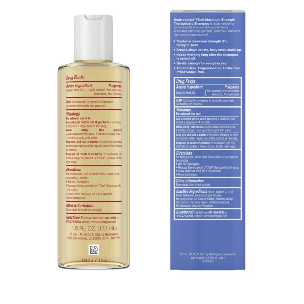 Neutrogena T/Sal Shampoo Scalp Build Up Control, 133ml - Fast Shipping to USA & Canada