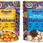 Happilo Premium Super Snack Makhana Chilli Garlic 60g & Happilo Premium Super Snack Makhana Himalayan Salt & Pepper 60g - Fast Shipping to USA & Canada