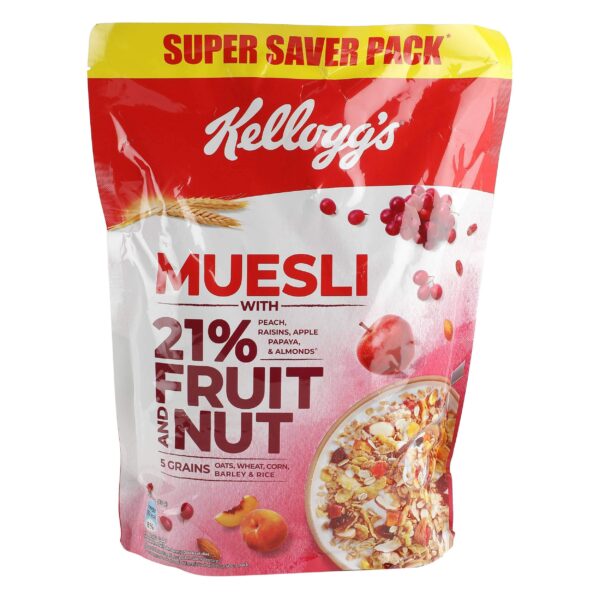 Kellogg's Muesli - Fruit & Nuts, 750g - Fast Shipping to USA & Canada