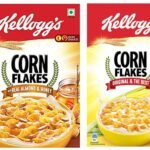 Kellogg's Corn Flakes Real Almond Honey, Breakfast Cereals, 650g Pack & Corn Flakes Original, High in Iron, High in B Group Vitamins, Breakfast Cereals, 475g Pack - Fast Shipping to USA & Canada