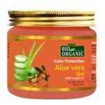 INDUS VALLEY Bio Organic Color Protection Aloe Vera Gel With Argan Oil For Rich Colour & Shiny Hair - (175ml) - Fast Shipping to USA & Canada