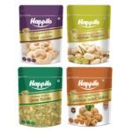 Happilo Premium Super Value Pack Combo 1800g (Cashew 450g, Pista 450g, Raisins 450g & Walnut Inshell 450g) - Fast Shipping to USA & Canada