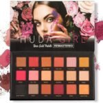 HUDA GIRL BEAUTY 18 Shades Rose Gold Edition Eyeshadow Palette with Mirror - Shimmer, and Matte Eye Shadow | Including Mars Colors and Black Shade - Fast Shipping to USA & Canada