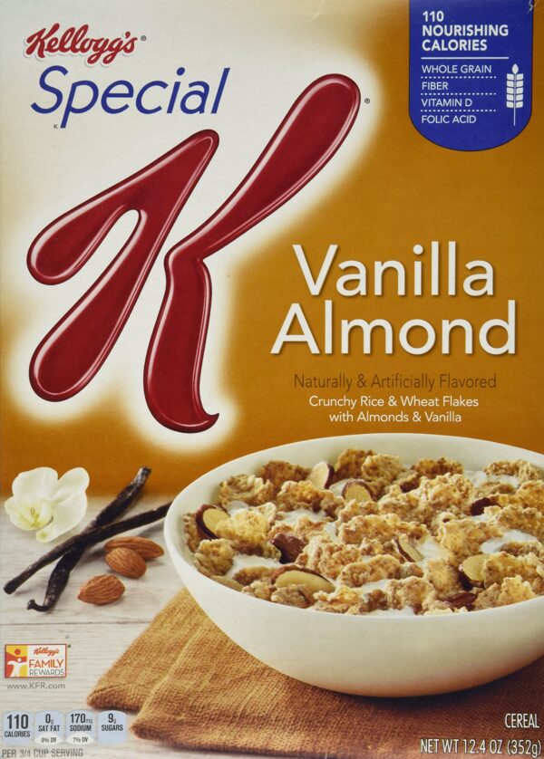 Kellogg's Special K Vanilla & Almond Cereal, 353g - Fast Shipping to USA & Canada
