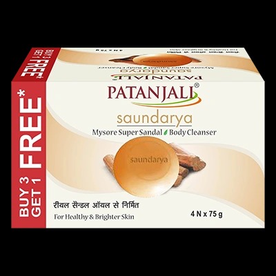 Saundarya Mysore Sandal Body Cleanser-75 G B3 G1 Fre - Fast Shipping to USA & Canada