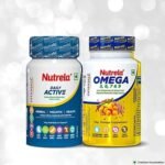 Combo Pat. Nutrela Daily Active + Omega 3 Softgel Capsule (30N+60N) - Fast Shipping to USA