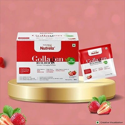 Patanjali Nutrela Collagen Build Powder - Fast Shipping to USA