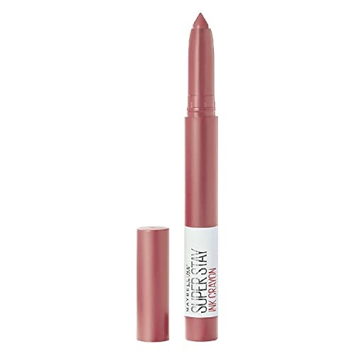Maybelline New York Lipstick, Matte Finish, Long-lasting, Intense Colour, SuperStay Crayon Lipstick, 15 Lead the way, 1.2g - Fast Shipping to USA & Canada