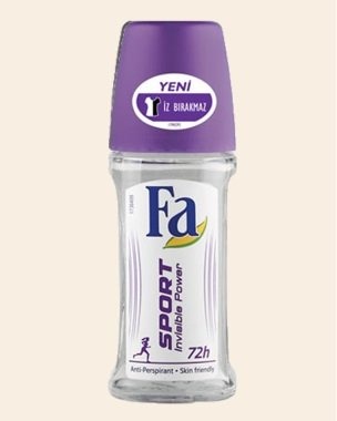 Fa Women Sport Invisible Power Anti-Perspirant Roll on, 50ml - Fast Shipping to USA & Canada