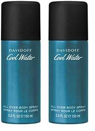 Davidoff Cool Water Body Spray for Men, 150ml (Pack of 2) - Fast Shipping to USA & Canada