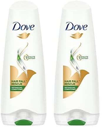 Dove Hair Fall Rescue Hair Conditioner with Sunflower Oil and Moisture Lock Technology, For Hair Fall Control and Silky, Smooth Hair, 175 ml (Pack of 2) - Fast Shipping to USA & Canada