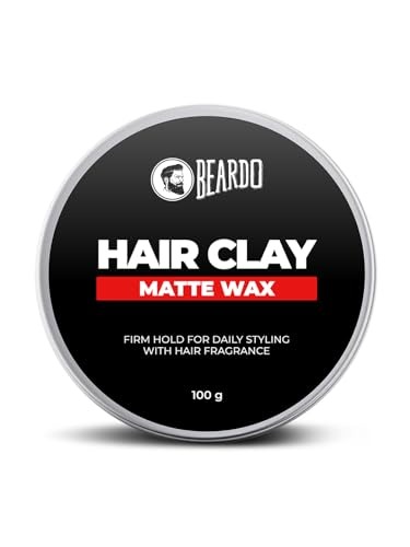 Beardo Hair Clay Wax for Men, 100 gm | Hair Clay for men | Styling Wax | Volumizing | Strong Hold | Restylable |Matte Finish | Easy to Wash Off | Texture Clay for Men - Fast Shipping to USA & Canada