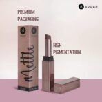 SUGAR Cosmetics Mettle Satin Lipstick | Highly Pigmented & Silky Matte Finish | Creamy Texture | Mango Butter Infused | 2.2 gm - 07 Gabriella (Soft Dusty Nude/Nude Pink) - Fast Shipping to USA & Canada - Image 4