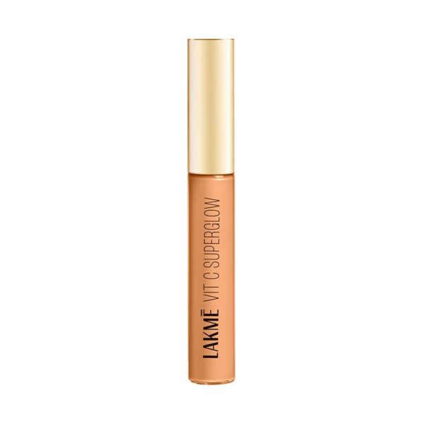 LAKME Makeup+Skincare Vit C Superglow Natural Liquid Concealer, Full Coverage, 16 Sand, 5.4ml (All Skin Type) - Fast Shipping to USA & Canada