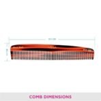 Vega Graduated Tortoise Shell Pattern Dressing Hair Comb,Handmade (India's No.1* Hair Comb Brand)For Men and Women, (HMC-02D) - Fast Shipping to USA & Canada - Image 5