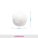 VEGA Cotton Ball for Eye, Face Makeup and Nail Paint Remover (Pack Of 50) - Fast Shipping to USA & Canada - Image 3