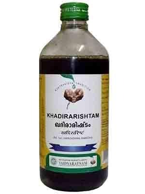 Vaidyaratnam Khadirarishtam 450ML with Free Pachak Methi