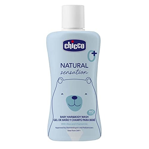 Chicco Baby Hair & Body Cleanser Natural Sensation 200ml | Body Wash and Shampoo - Fast Shipping to USA & Canada