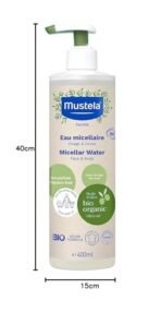 Mustela Organic Micellar Cleansing Water Face & Body 400ml from birth on to entire family - Fast Shipping to USA & Canada - Image 5