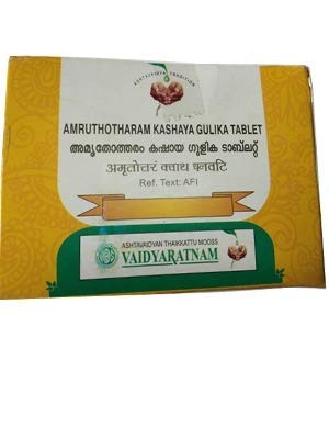 Vaidyaratnam Amruthotharam Kashaya Gulika 100 Tablets| Ayurvedic Products | Ayurveda Products | Vaidyaratnam Products