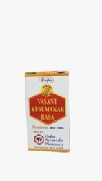 Unjha Vasant Kusumakar Ras Swarna Moti Yukta 1g 10 Pills Ayurvedic Supplement for Vitality Immunity and Overall Health
