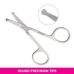 VEGA Stainless Steel Nasal Safety Scissor, 8 x 0.5 Centimeters - Fast Shipping to USA & Canada - Image 4