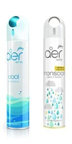 Godrej aer spray, Air Freshener for Home & Office - Cool Surf Blue & Monsoon Odour Refresh | Remove Damp Smell | Long-Lasting Fragrance | Pack of 2 (240 ml each) - Fast Shipping to USA & Canada - Image 2