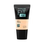 Maybelline New York Fit Me Matte + Poreless Full Coverage Liquid Foundation Tube For All Skin Types, 16H Oil Control & Spf 22-128 Warm Nude (18Ml) - Fast Shipping to USA & Canada