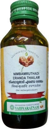 Vaidyaratnam Nimbamruthadi Eranda Thailam 100 ML (Pack of 3)| Ayurvedic Products | Ayurveda Products | Vaidyaratnam Products