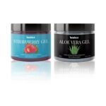 Beaface combo pack Strawberry Face gel and Aloe vera skin gel (Pack of 2x100gm)