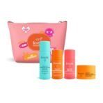 FoxTale On The Glow Travel Kit|Vitamin C, Niacinamide & Peptides|Brightening & Hydrating Skincare Set|For Glowing Skin|Travel Pouch Included|Pack Of 3|Travel Friendly|Pocket Friendly|Gift - Fast Shipping to USA & Canada - Image 2