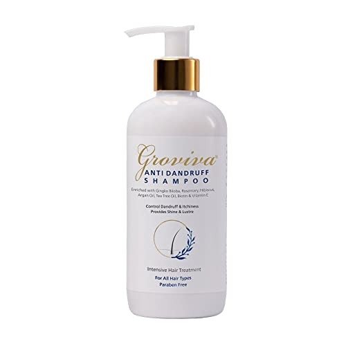 Groviva Anti-Dandruff Shampoo 300 ml | Reduces Dandruff, Dry Frizzy Hair & Tangled Hair| 300 ml (Pack of 1) - Fast Shipping to USA & Canada