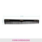 Vega General Grooming Hair Comb, (India's No.1* Hair Comb Brand)For Men and Women, Black, Handmade, (HMBC-110) - Fast Shipping to USA & Canada - Image 4