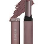 SUGAR Cosmetics Mettle Satin Lipstick | Highly Pigmented & Silky Matte Finish | Creamy Texture | Mango Butter Infused | 2.2 gm - 07 Gabriella (Soft Dusty Nude/Nude Pink) - Fast Shipping to USA & Canada
