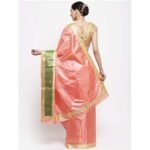 SAREE-PWEWSRWBRO1843008-PINK/ GREEN
