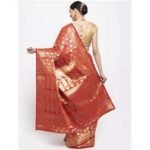 SAREE-PWEWSRWBRO1843013-RED
