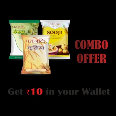 Combo- Besan 500g+Suji 500g+Wheat dalia 500g - Fast Shipping to USA & Canada