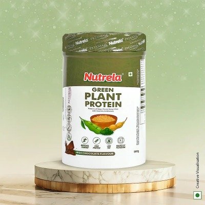 Patanjali Nutrela Green Plant Protein Chocolate Flavour - Fast Shipping to USA