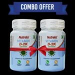 Patanjali Nutrela Vitamin D-2K Natural - 60 Chewable Tablets for Men & Women - Vanilla Flavor (pack of 2) - Fast Shipping to USA