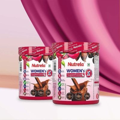 Patanjali Nutrela Women Superfood - Chocolate Flavor - 400g (pack of 2) - Fast Shipping to USA