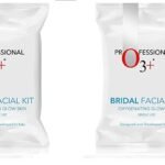 O3+ Bridal Facial Kit Oxygenating Glow Skin for Deep Cleansing, Bright & Radiant Complexion Suitable for All Skin Types (42g+50ml Single use Kit) (Pack of 2) - Fast Shipping to USA & Canada