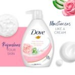 Dove Soothing Rose & Aloe Vera Body Wash for Replenished Skin, Refreshing Scent 1L - Fast Shipping to USA & Canada - Image 7