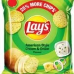 Lay's Potato Chips - American Style Cream & Onion Flavour 12.5g - Fast Shipping to USA & Canada