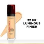 L'Oreal Paris Liquid Foundation, Oil Absorbing Formula, Transferproof, Heatproof and Long-lasting, Infallible 32H Fresh Wear, 140 Golden Beige, 30ml - Fast Shipping to USA & Canada - Image 4