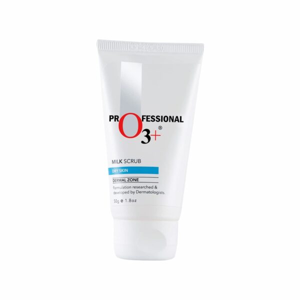 O3+ Milk Scrub Enriched with Macadamia Nuts Extracts for Clean & Bright Complexion - Fast Shipping to USA & Canada