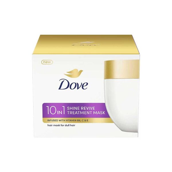 Dove 10 In 1 Shine Revive Treatment Hair Mask, 300 Millilitre | Floral, For Dull Hair - Fast Shipping to USA & Canada