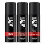 Beardo Godfather, Whisky Smoke & Mafia Perfume Body Spray (Set of 3) Citrus Aromatic Spicy | Deodorant | Deo For Men | Long Lasting Perfume| Christmas gift for men | Gift For Friends | Gift for men - Fast Shipping to USA & Canada - Image 2