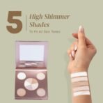 Fashion Colour Platinum Glow Up Palette | Illuminating Highlighter Palette | Multi shade Metallic Shimmer Radiant Finish | Highly Pigmented | (Multicolor) 16g - Fast Shipping to USA & Canada - Image 7