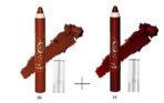 Fashion Colour Ultra Matte Waterproof Lip Crayon Combo Pack With Free Sharpener (06 Caramel & 14 Hazel Lips) - Fast Shipping to USA & Canada - Image 4