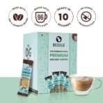 Bevzilla 96 Instant Coffee Powder Sachets (Colombian Gold) - 192 Grams|Hot & Cold Coffee|Makes 96 Cups|100% Arabica Coffee|Strong Coffee|Easy To Carry|Best Coffee|Espresso, Latte, Cappuccino|Premium - Fast Shipping to USA & Canada - Image 3